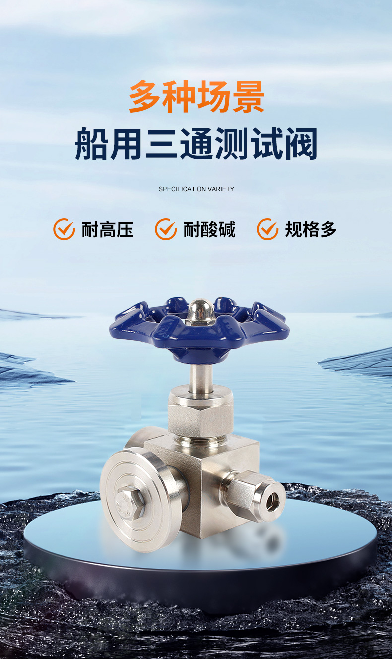 船用三通测试阀门2