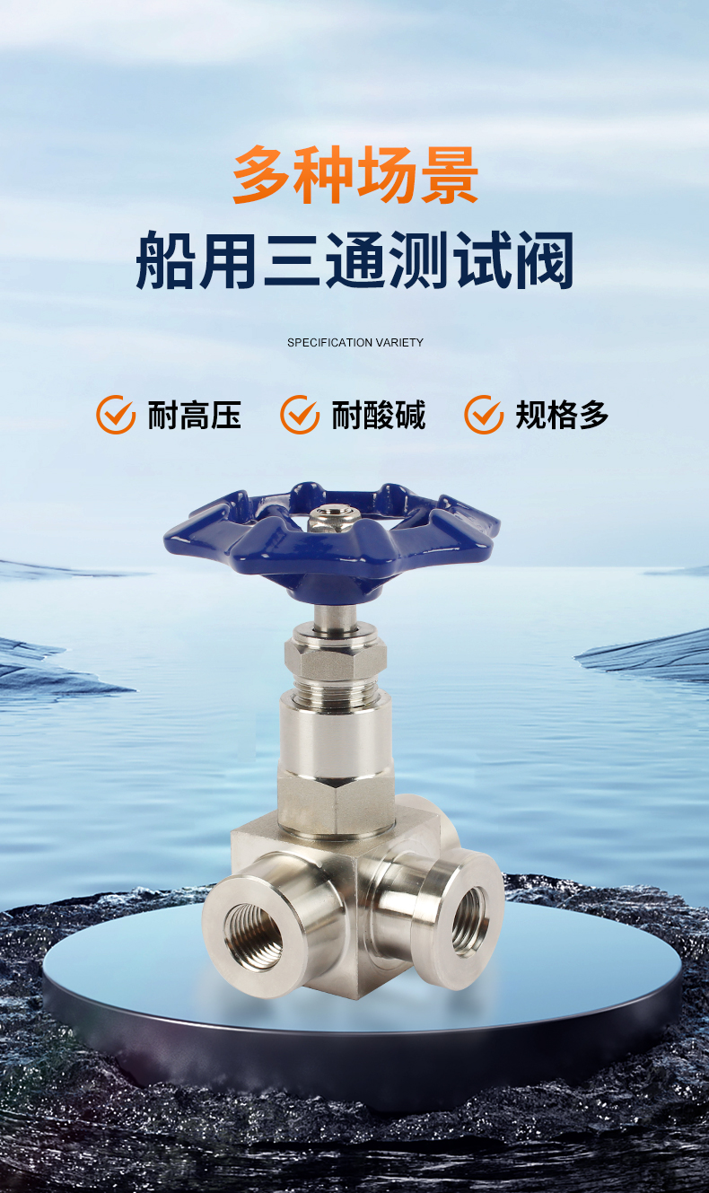 船用三通测试阀B